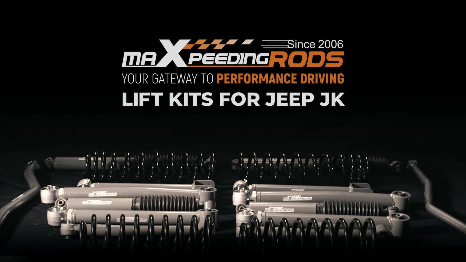 2X Adjustable 2.5-6.0" Lift Front Sway Bar Links for Jeep Wrangler JK (2007–2018)
