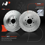 Front & Rear Side Drilled Brake Rotors for Buick Chevy Pontiac Saturn (1998–2008)