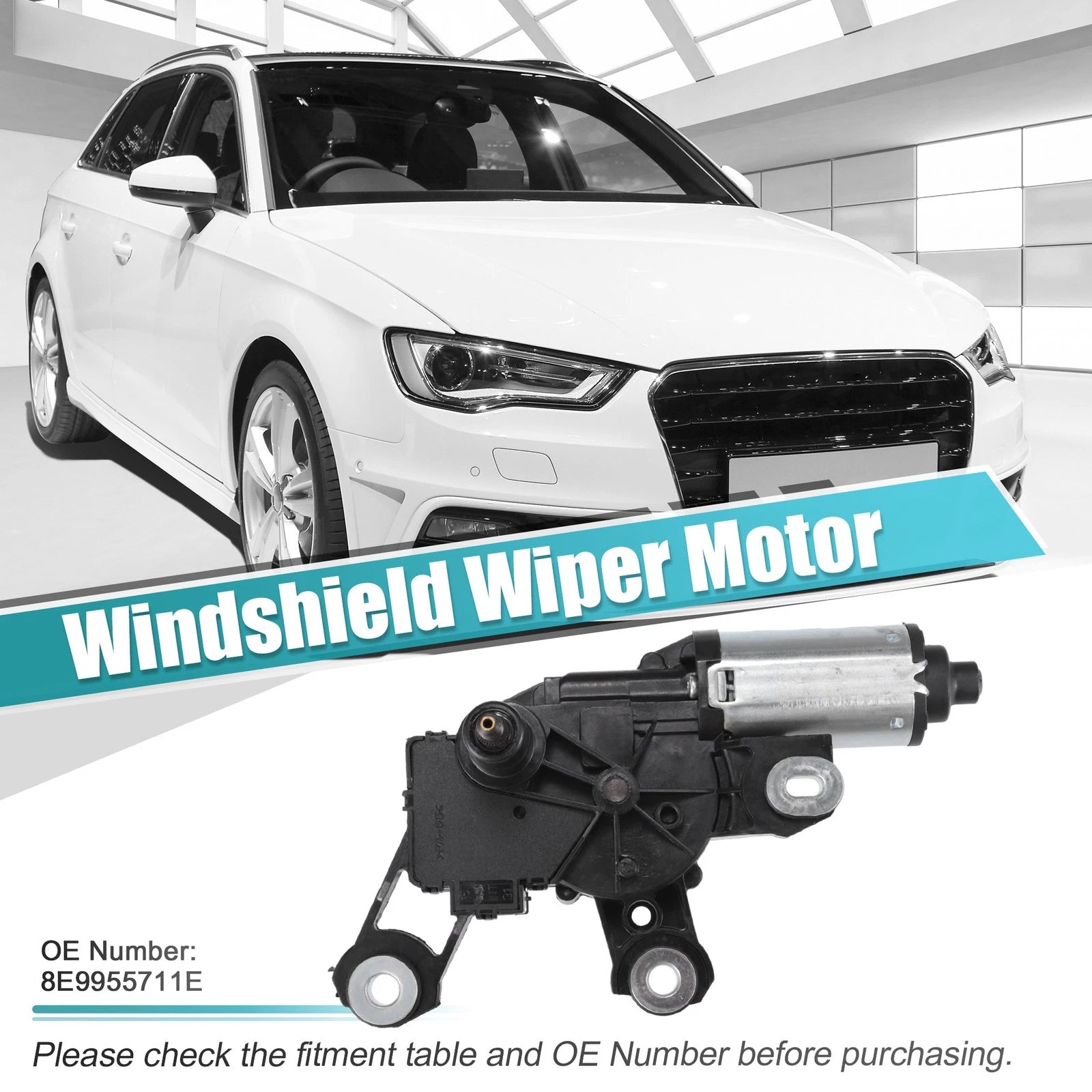Rear Windshield Wiper Motor for Audi A3 (2006–2013) No. 8E9955711E
