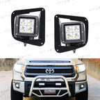 2X 12W Cree LED Fog Lights for Toyota Tundra (2014–2023) with Mounting Bracket