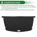 Retractable Cargo Cover for Chevrolet Captiva (2010–2015) Gloss Black