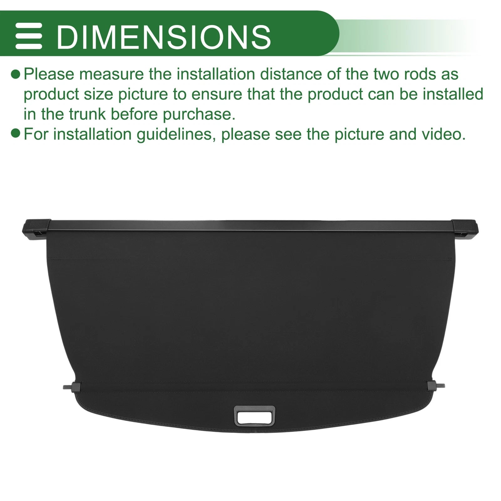 Retractable Cargo Cover for Chevrolet Captiva (2010–2015) Gloss Black