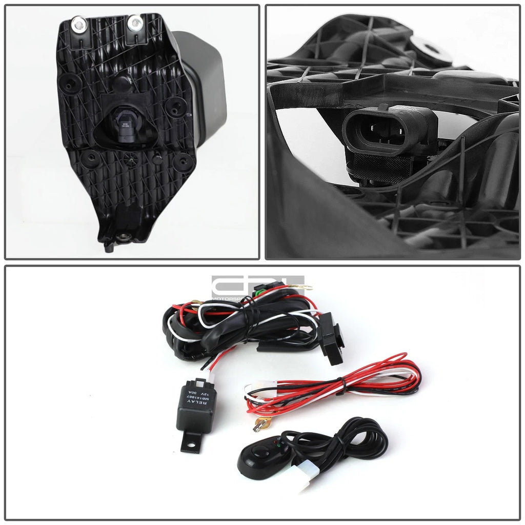 Pair of Amber Lens Bumper Fog Lights with Switch & Harness for Ford Super Duty (2011–2016)