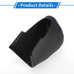 1 Pc Gear Shift Knob Cover for Nissan Altima (2019–2024) Black Blue Faux Leather