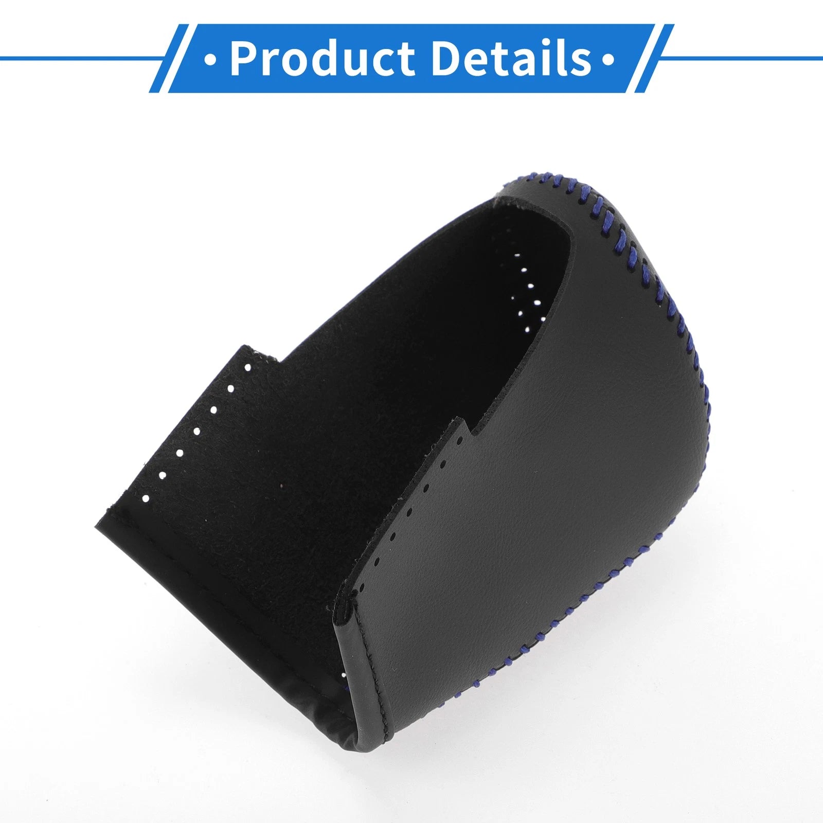 1 Pc Gear Shift Knob Cover for Nissan Altima (2019–2024) Black Blue Faux Leather
