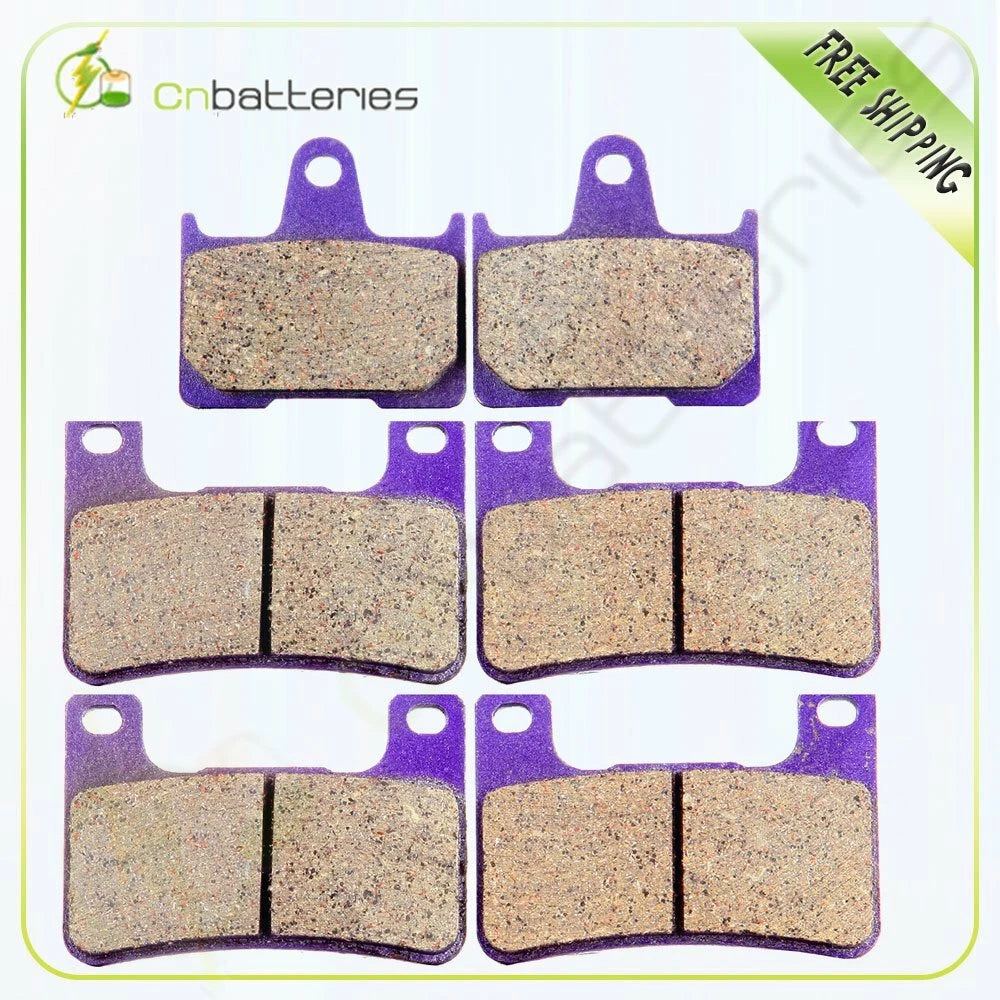 Front and Rear Brake Pads for Suzuki GSXR1000 GSXR600 (2004–2005) Carbon Fiber