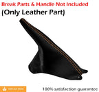 E Brake Boot for Ford Mustang (1994–2004) Carbon Fiber Orange Stitch