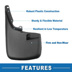Mud Flap Splash Guard Set for Ford F-250 (2011–2016)