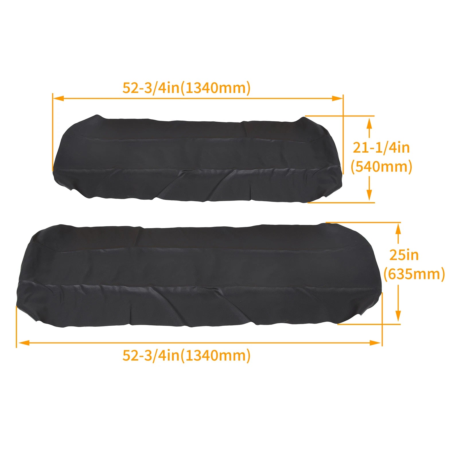 Black UTV Seat Covers for Polaris Ranger 500/700/800 (2002–2008)