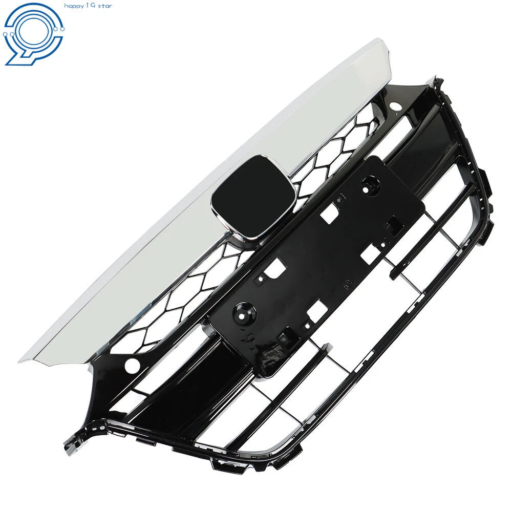 Front Bumper Grille Set for Honda Accord (2018–2019) Chrome Black