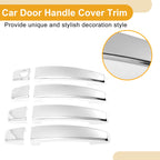 Car Door Handle Cover Trim for Chevrolet Cruze Camaro Aveo (2011–2020) Silver Tone