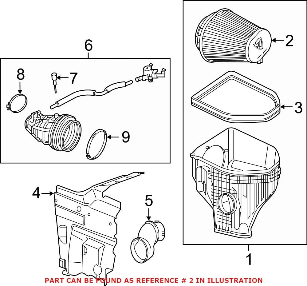 OEM Air Filter for Dodge Challenger (2015–2023)