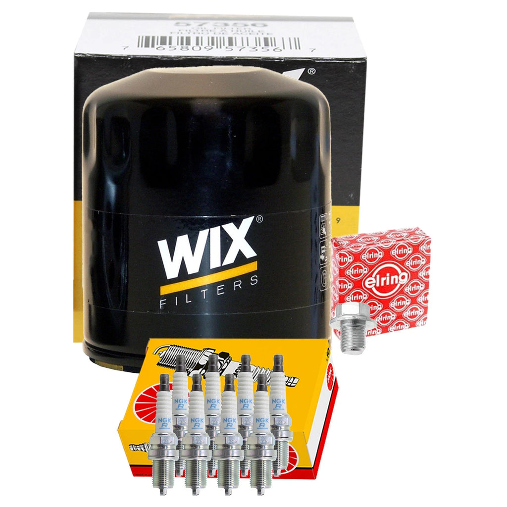 Wix Engine Oil Filter & NGK 8 Spark Plugs for GS430 SC430 (2001–2005)