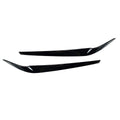 Pair Black Headlight Eyelid Eyebrow Trims for BMW 5 Series G30 G31 (2017–2021)