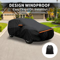 Waterproof Car Cover for Mazda Carol (2023) Black Aluminum Film Cotton