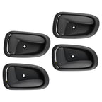 Set of 4 Interior Door Handles for Geo Prizm (1993–1997) Black
