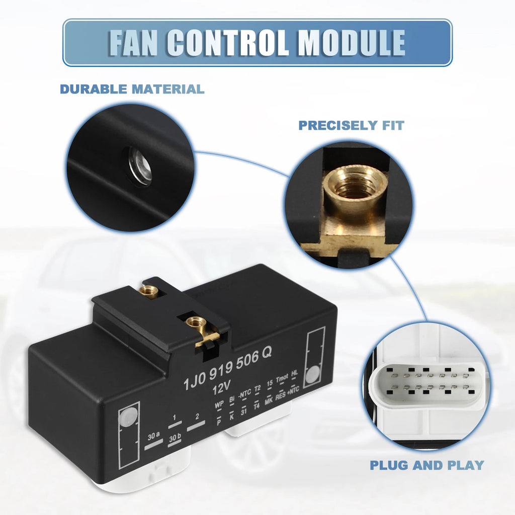 Radiator Fan Control Module for Volkswagen Golf Mk4 (1997–2006) No. 1J0919506Q