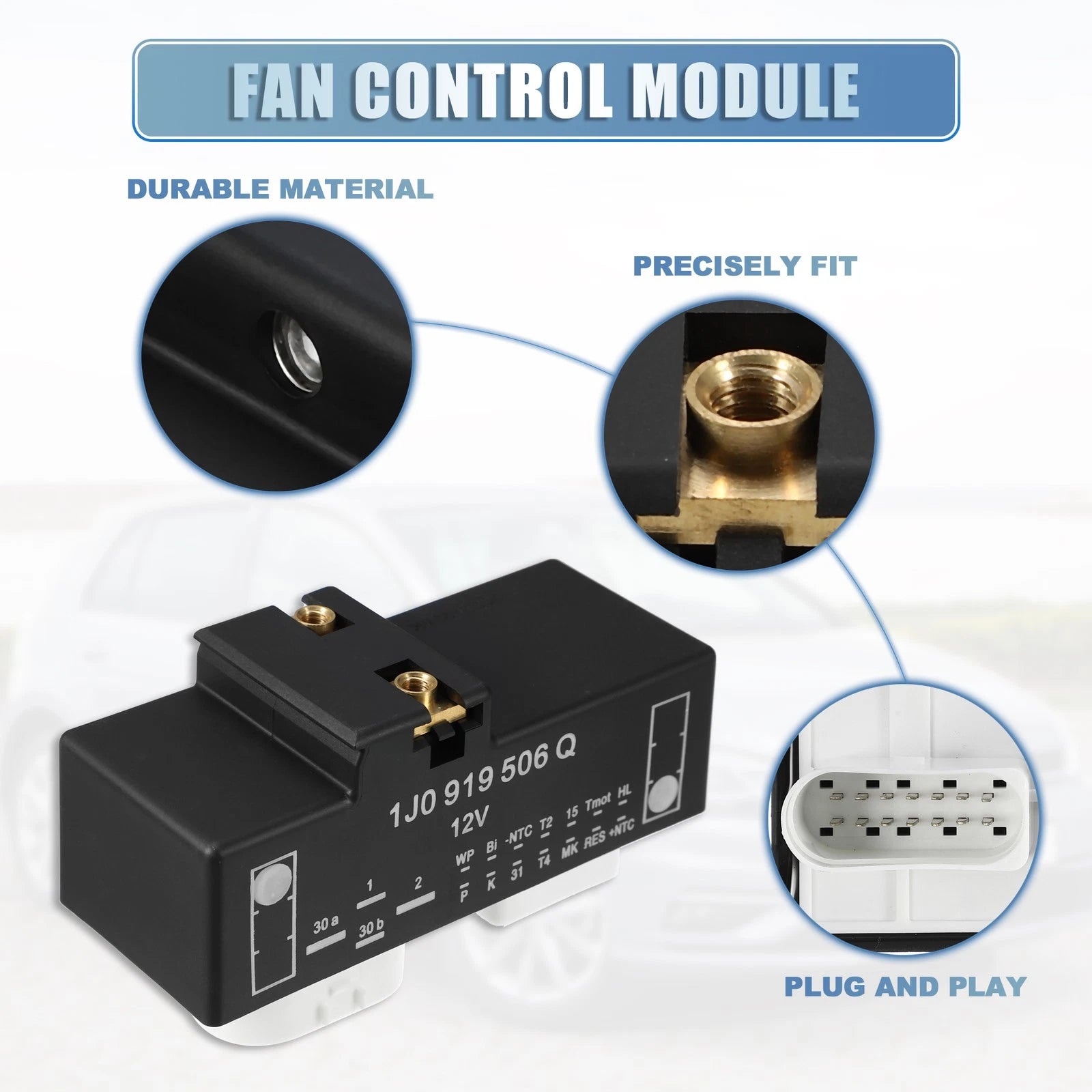 Radiator Fan Control Module for Volkswagen Golf Mk4 (1997–2006) No. 1J0919506Q