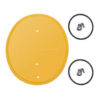 Front Side Yellow Number Plate with Mount Clips for Honda Z50R (1979–1987)