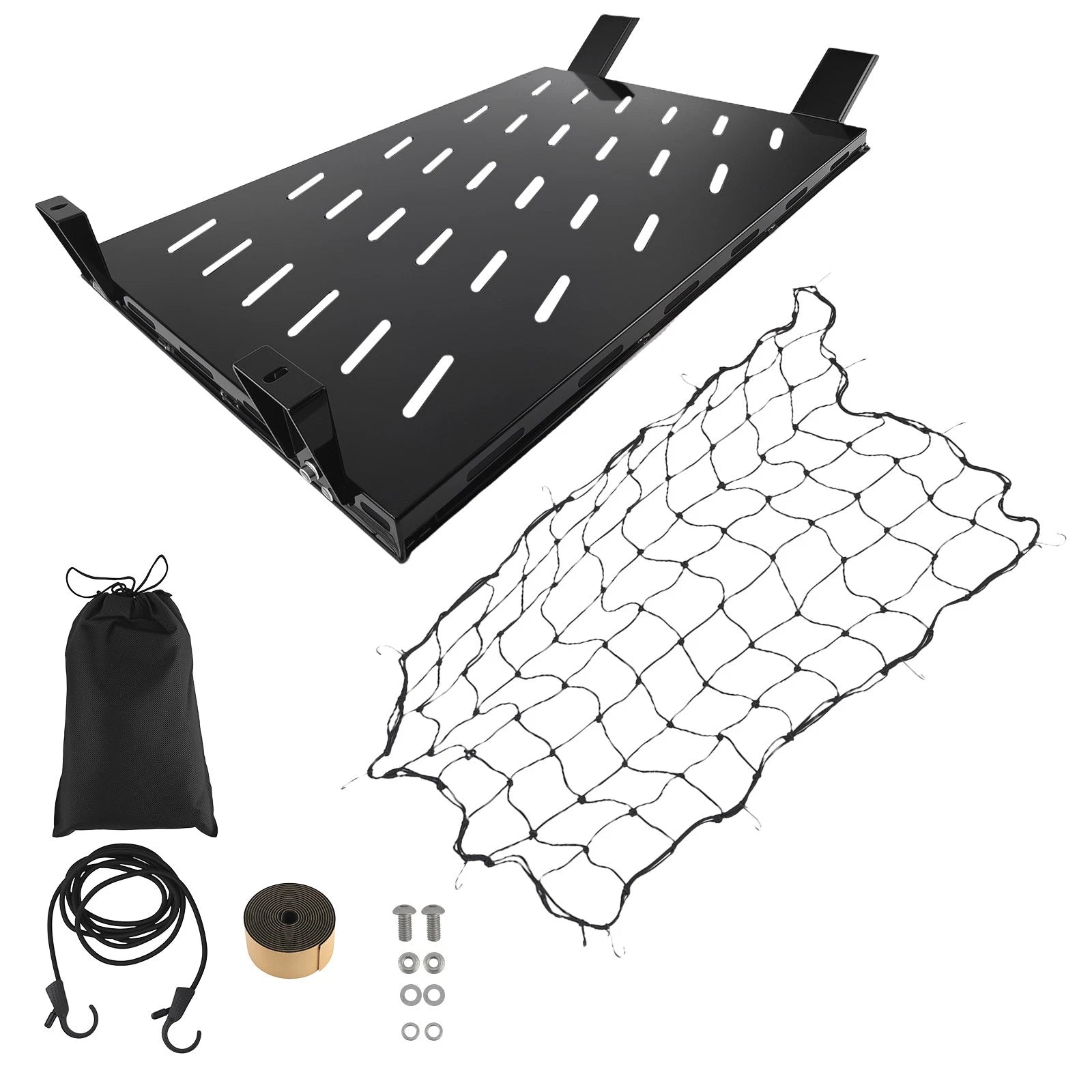 Rear Cargo Rack for Jeep Wrangler TJ (1997–2006) 300 lbs Capacity, Elastic Net