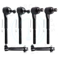 6X Front Inner Outer Tie Rod End Steering Kit for Chevrolet Impala (1965–1968)