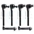6X Front Inner Outer Tie Rod End Steering Kit for Chevrolet Impala (1965–1968)