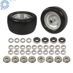 Set of 2 Flat Free Tire and Wheel Assembly for Riding Lawn Mower