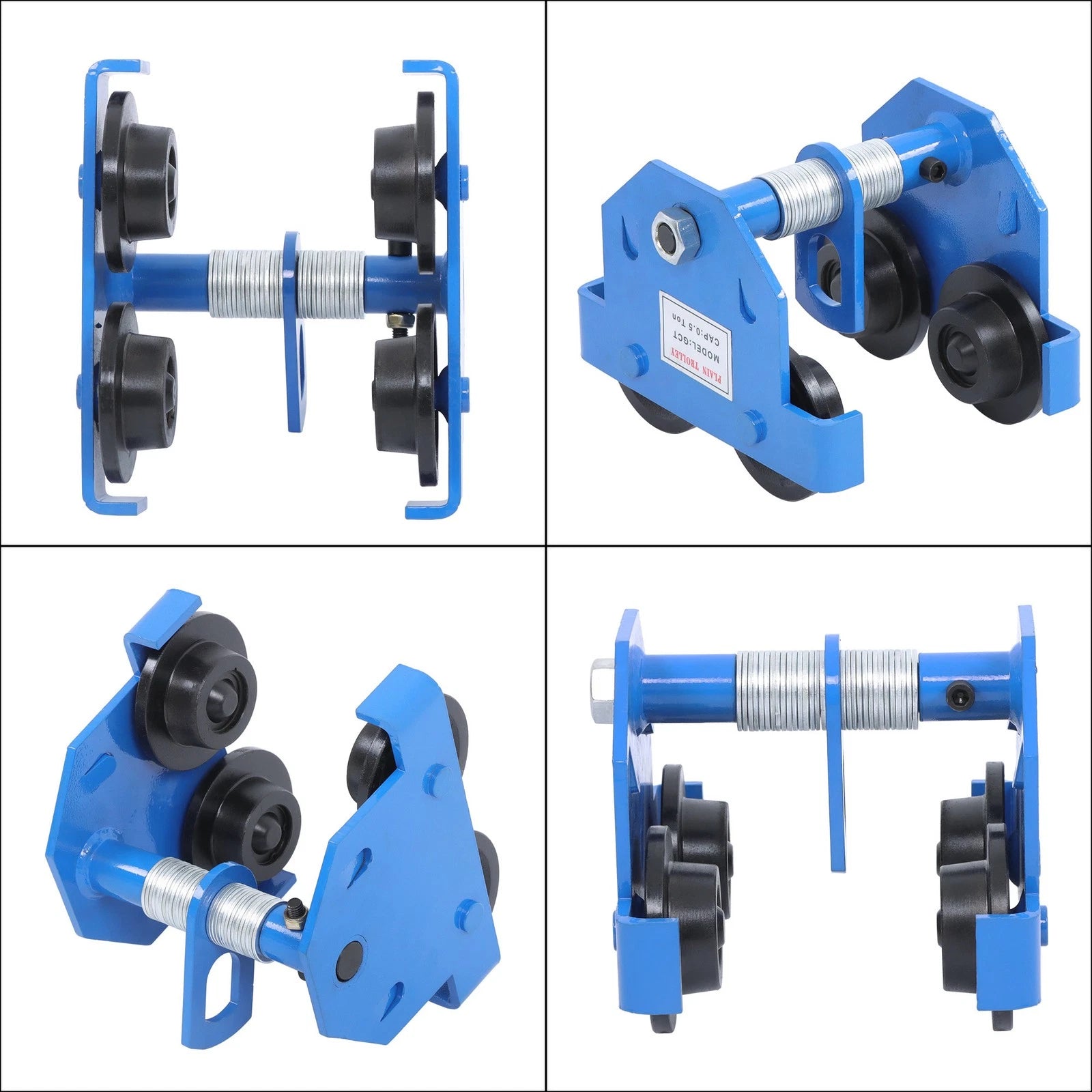 Alloy Steel I-Beam Trolley for 1100lb Capacity (55-135mm Flange Width)