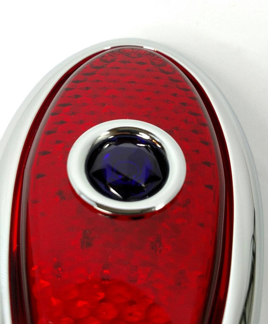 Flush Mount LED Tail Light with Chrome Bezel for 1938–1939 Ford