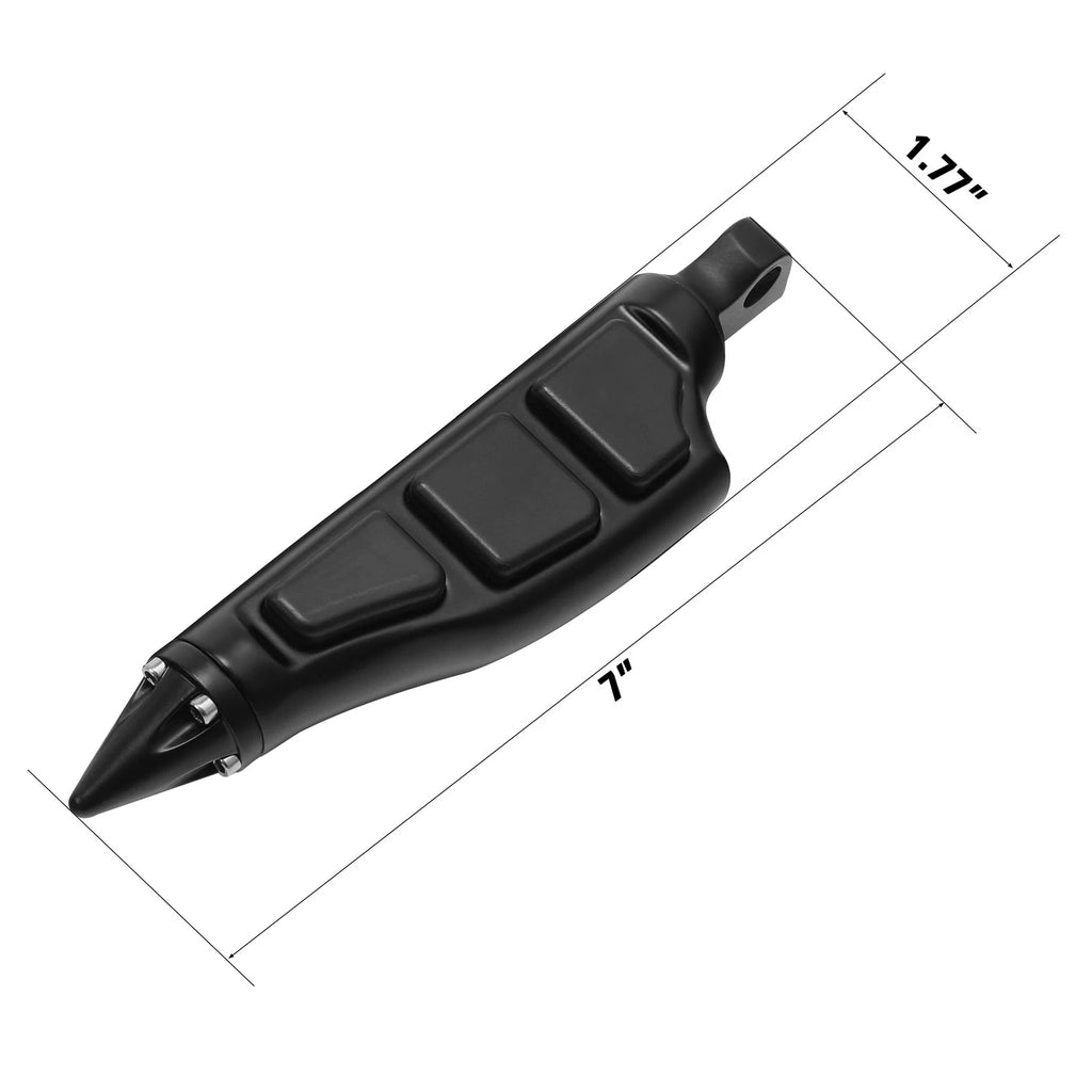 Rear Passenger Foot Rest Footpegs for Harley Touring (2014–2023) Black