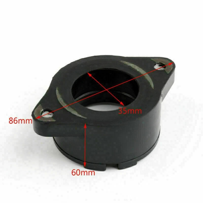 Intake Manifold Carb Boot for Yamaha SR500/G/SP (1978–1990) TT500 (1976–1981) XT500/S (1976–1989)