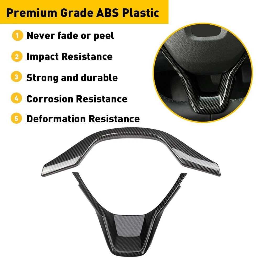 Carbon Steering Wheel Frame Cover Trim for Honda Accord (2018–2022)