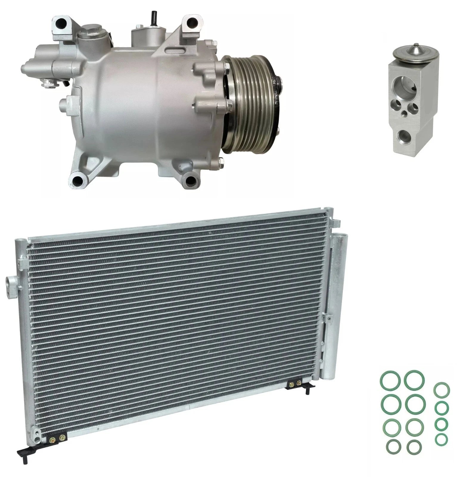 AC Compressor Kit with Condenser for Honda Civic Coupe 2.0L (2010–2010)