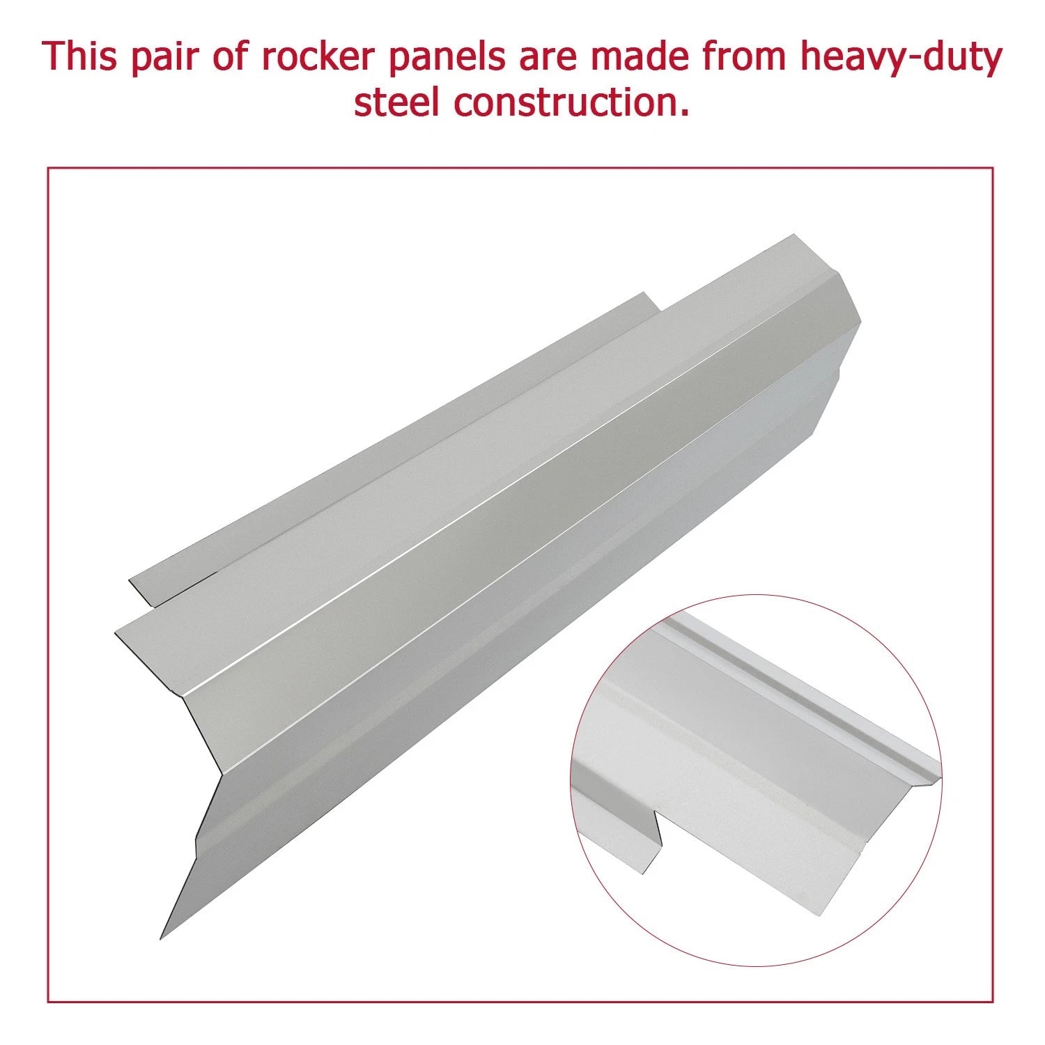 Rocker Panels for Chevy Silverado 1500 2007–2013 (Standard Cab, 2 Door)