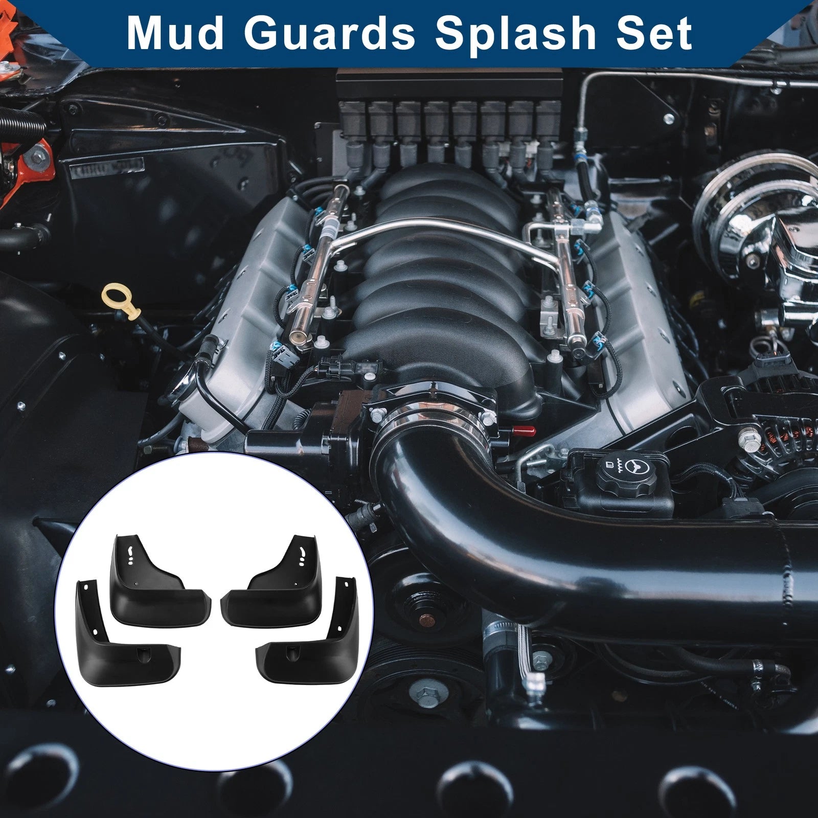 Set of 4 Mud Flaps Splash Guards for Toyota Reiz (2011–2015)