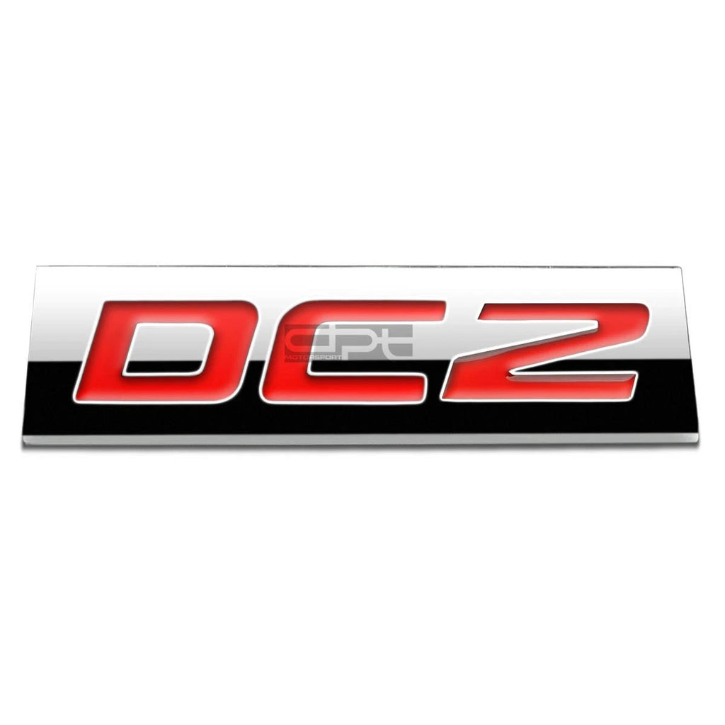 3D Polished Red Lettering Badge for DC2 (Year Not Specified)