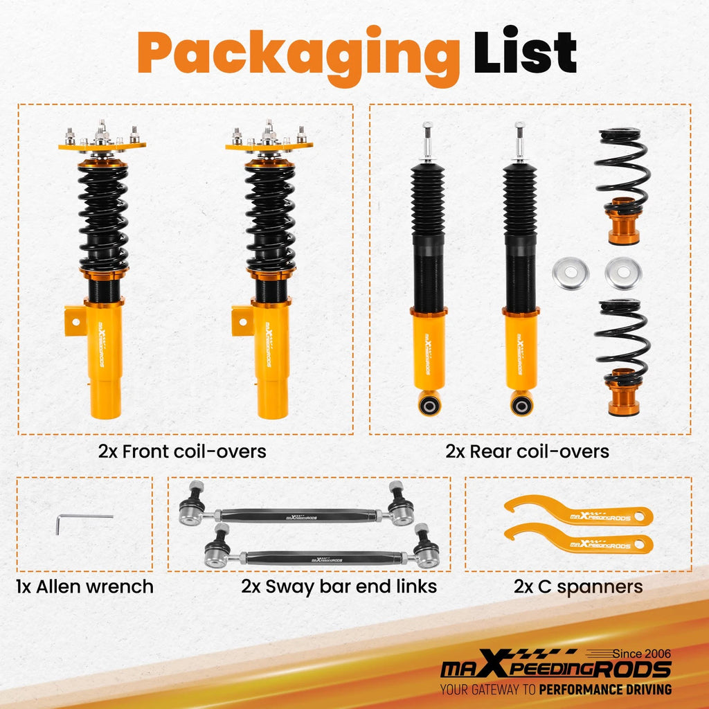 Coilover 24 Way Damper for Volkswagen Jetta MK5 MK6 (2006–2018)