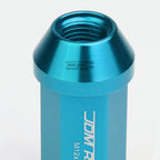 20 PC Closed End M12x1.25 50mm Tall Orange Aluminum Lug Nuts + Adapter