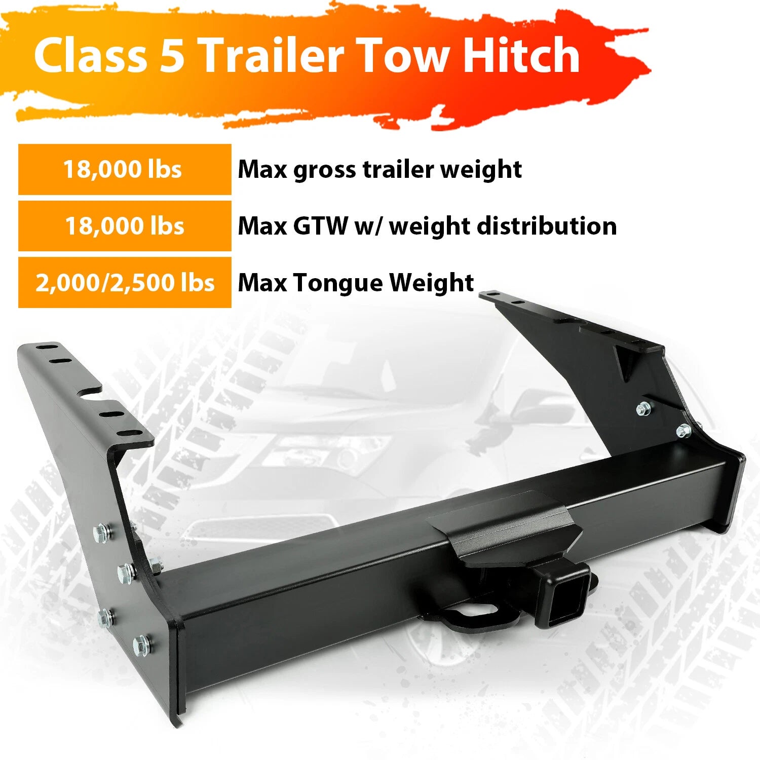 Class 5 Trailer Hitch V for Ford F-250 F-350 F-450 Super Duty
