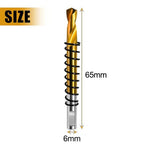 5pcs Titanium Plated Steel Drill Bits for Metal (Pilot, Center Holes)