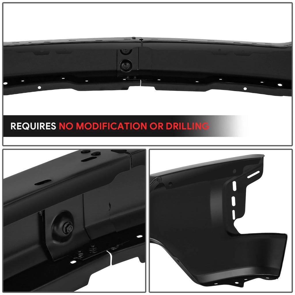 Front Bumper Face Bar for Chevy Silverado 1500 LTD (2019–2022) Black
