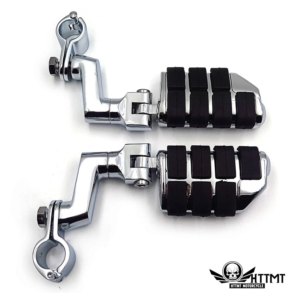 Offset 1 1/4" Wing Foot Pegs Clamps for Suzuki VS1400 VZ1500 M800 (1995–2023)