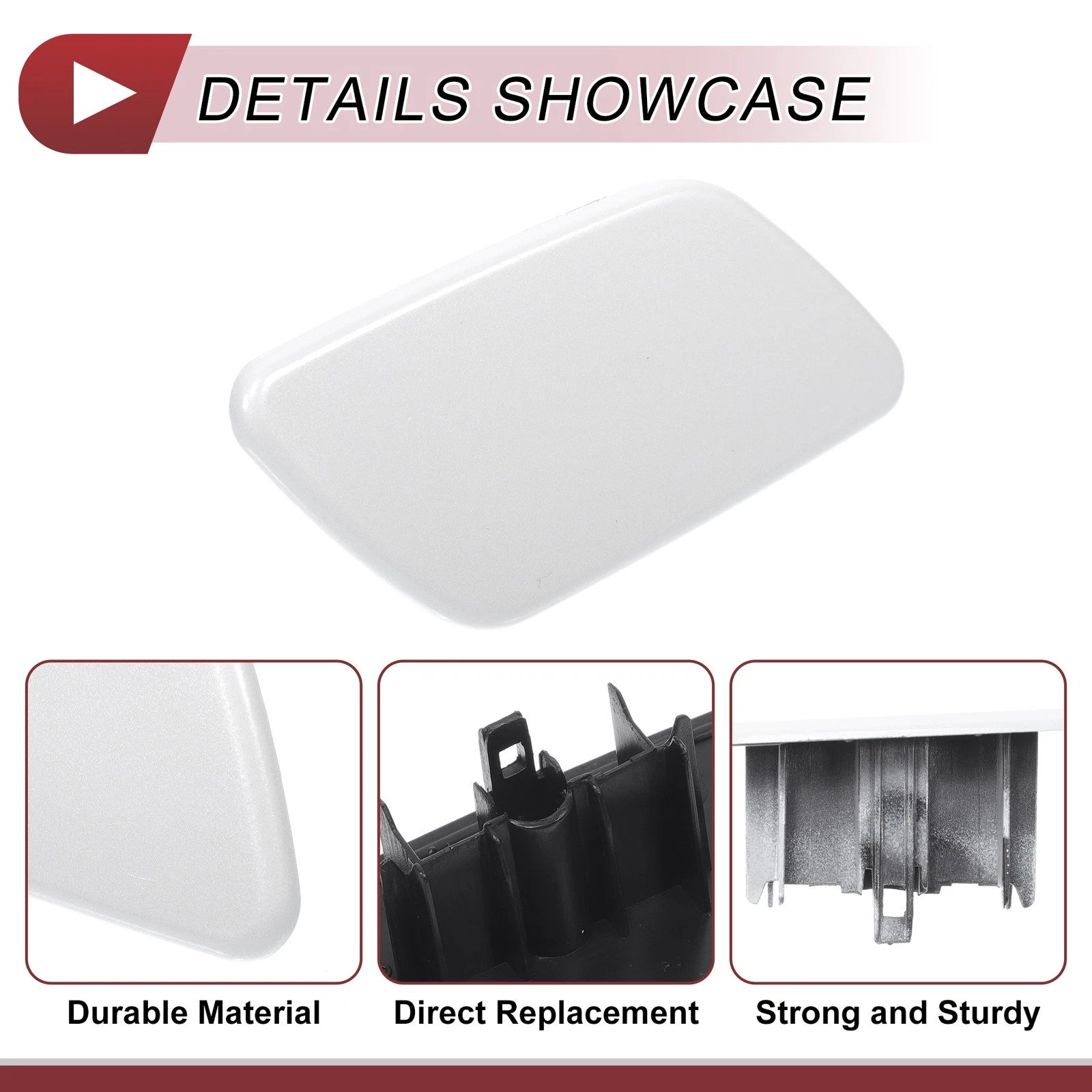 Front Right Washer Nozzle Cover Cap for Subaru Forester (2018–2021) White