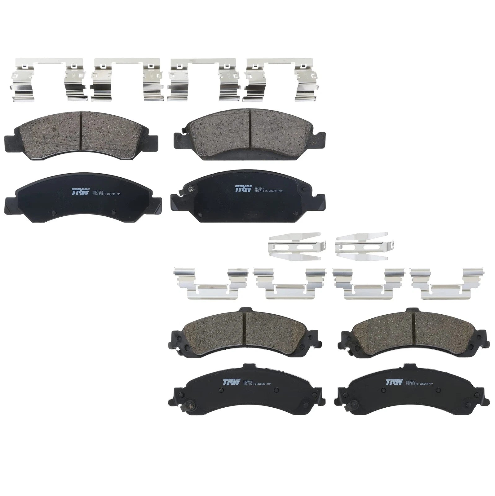 TRW Pro Ceramic Brake Pads Hardware Kit for Silverado Sierra 1500 (2014–2019)
