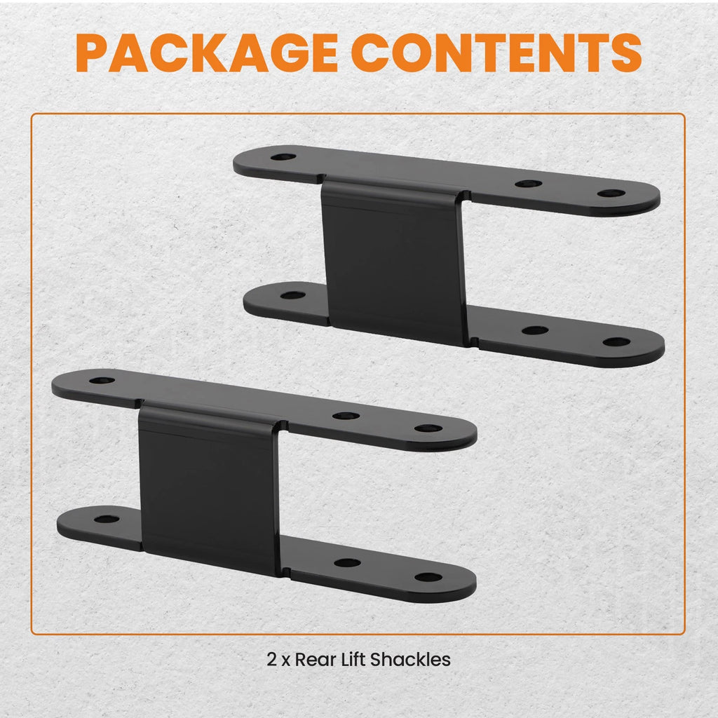 2" & 3" Lift Shackles for Chevy S10 S15 GMC Sonoma (1982–2004)