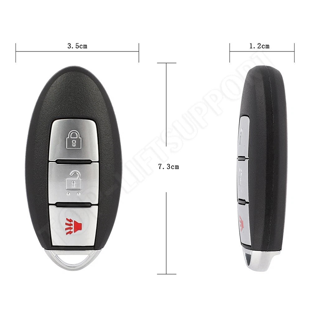 2X Smart Remote Key Fob for Nissan Cube Armada (2017–2020)
