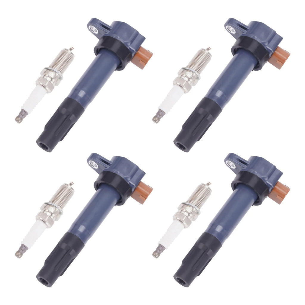4x Ignition Coil and Spark Plug for Suzuki Grand Vitara (2009–2013)