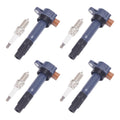 4x Ignition Coil and Spark Plug for Suzuki Grand Vitara (2009–2013)