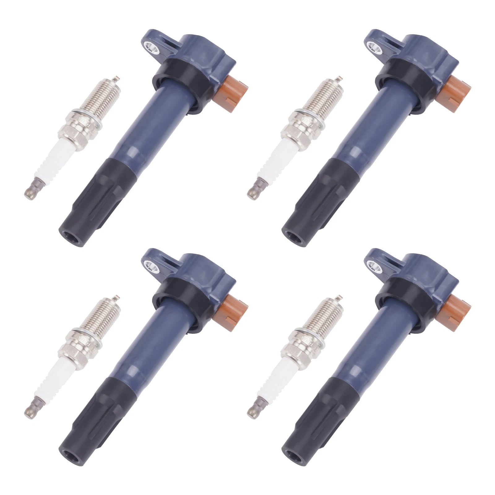 4x Ignition Coil and Spark Plug for Suzuki Grand Vitara (2009–2013)
