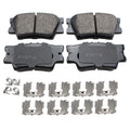 Set of 4 Akebono Rear Brake Pads ACT1212A for Lexus ES350 Pontiac Vibe Toyota Avalon (2007–2019)